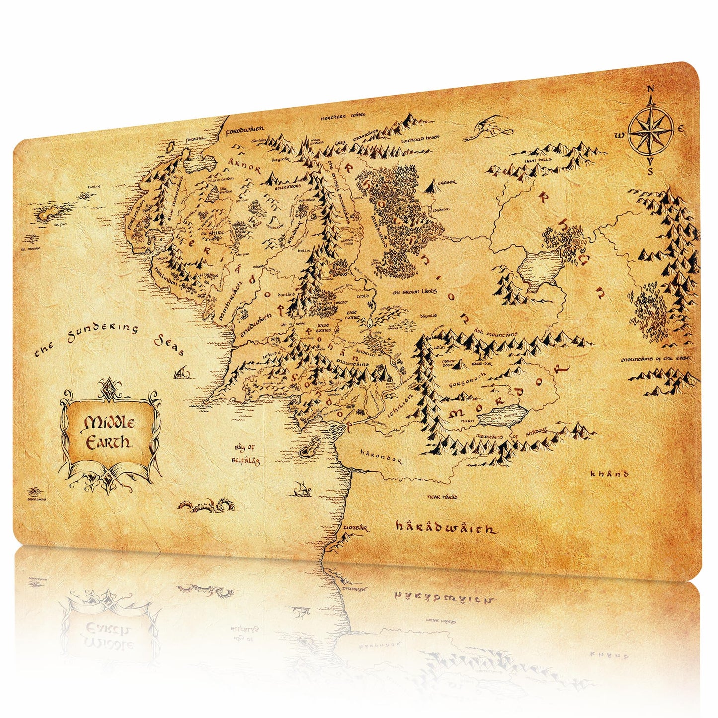 AIRCBC MTG Playmat 24x14 in — Non-Slip Rubber Backing + Free Storage Bag