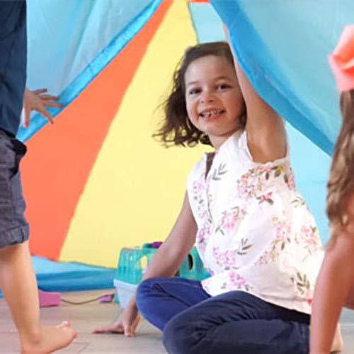 Air Fort: The Original Patented Inflatable Fort for Kids – 30-Second Setup (Beach Ball Blue)