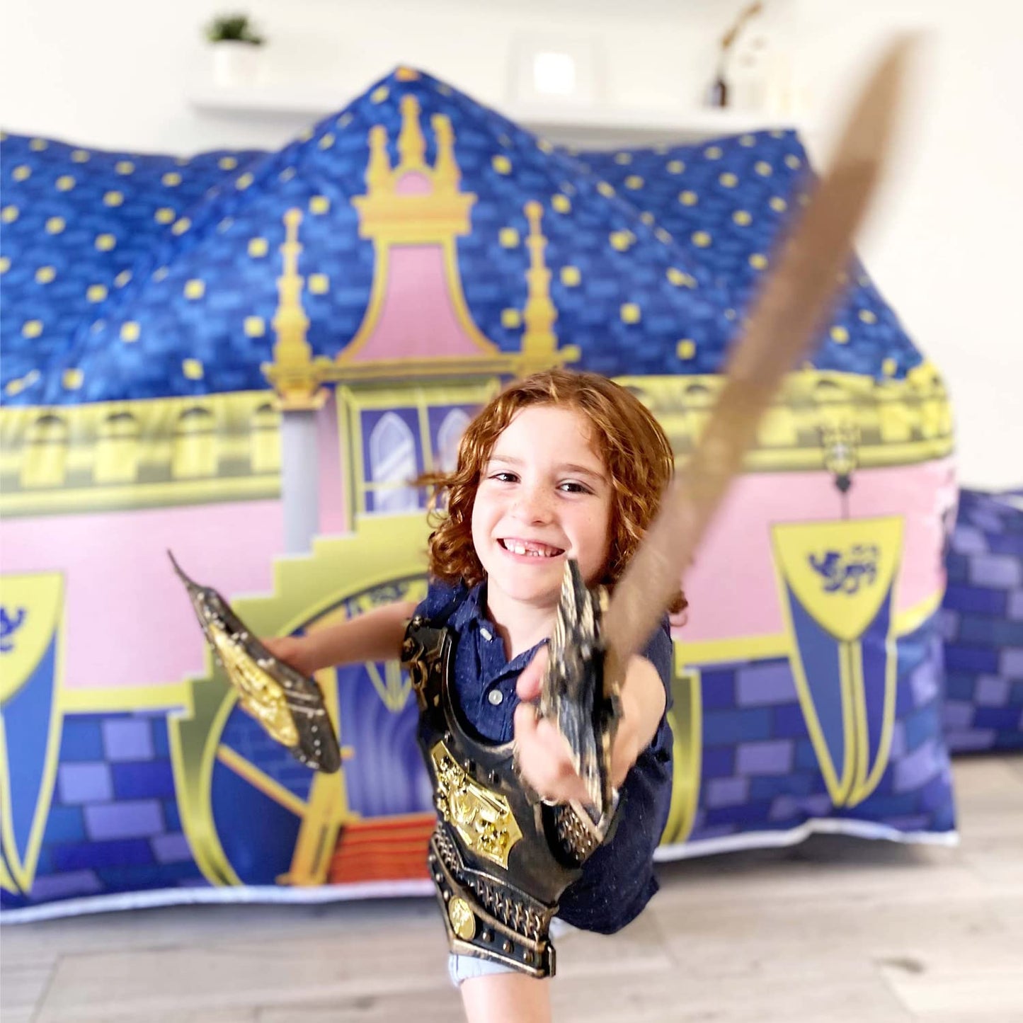 Air Fort Royal Castle – The Original Patented AirFort, 30-Second Inflatable Kid Fort