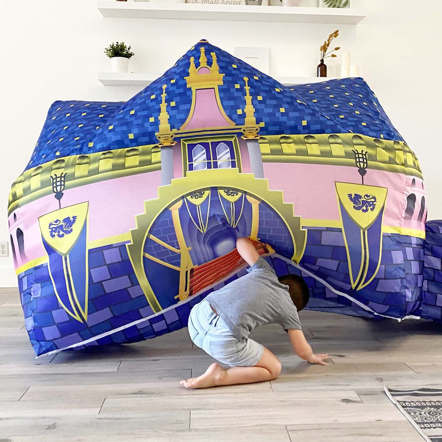 Air Fort Royal Castle – The Original Patented AirFort, 30-Second Inflatable Kid Fort