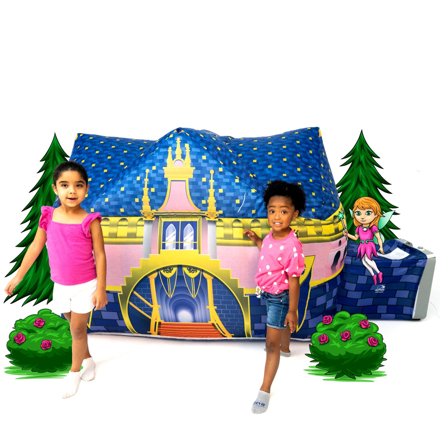 Air Fort Royal Castle – The Original Patented AirFort, 30-Second Inflatable Kid Fort