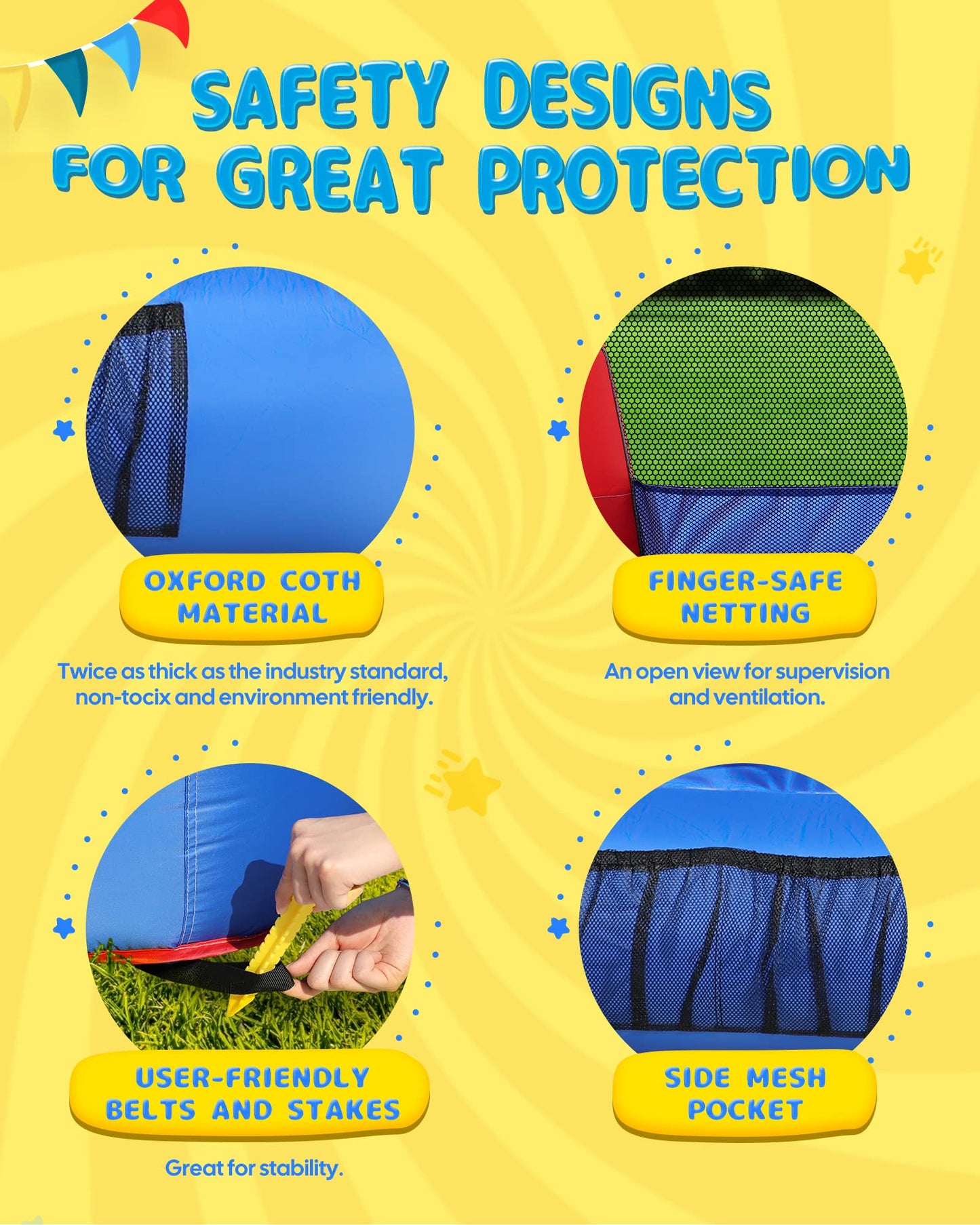 AirMyFun Toddler Bounce House with Slide & Blower – Indoor/Outdoor 82011A