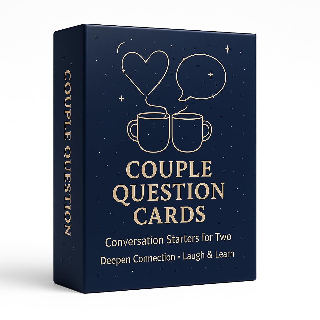 Aisikoo 100 PCS Couples Questions Card Game for Adults – Deepen Date Night Conversations