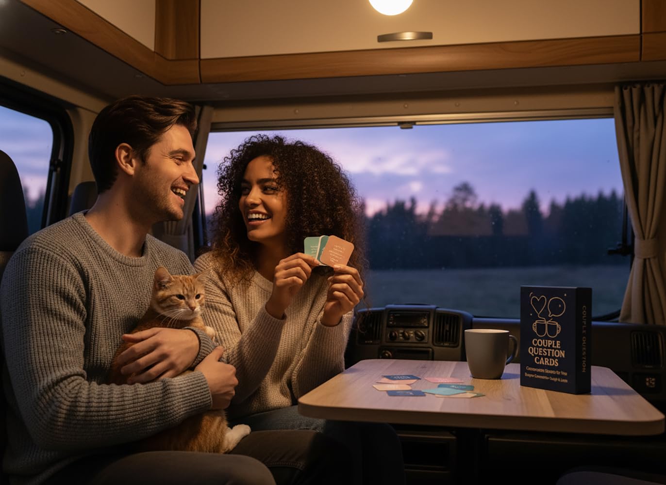 Aisikoo 100 PCS Couples Questions Card Game for Adults – Deepen Date Night Conversations