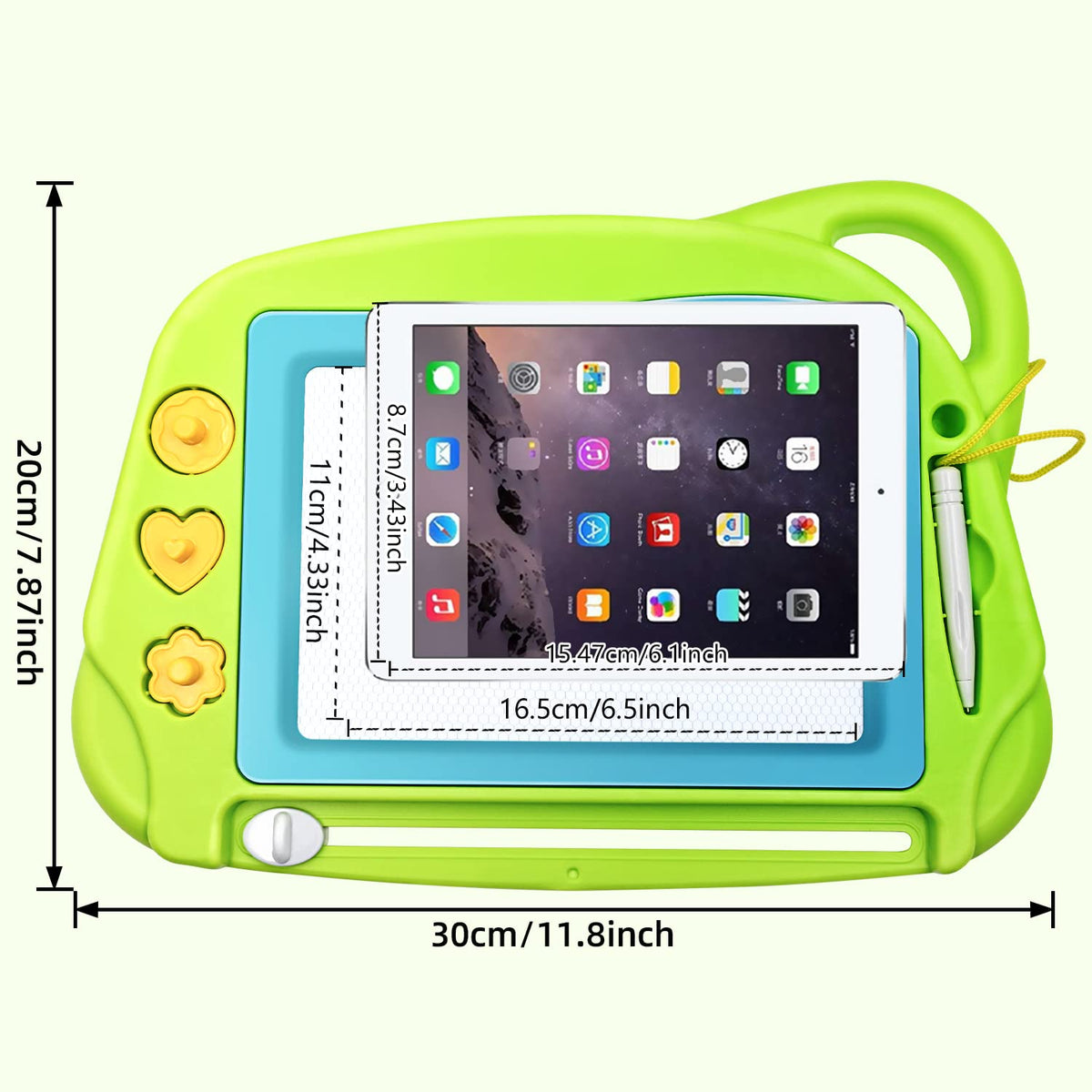 AiTuiTui Magnetic Drawing Board Mini Travel Doodle — Portable Erasable Color Pad for Kids