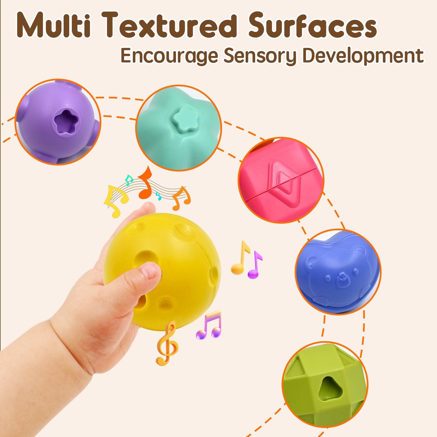 AiTuiTui 7-in-1 Montessori Activity Cube – Sensory, Shape Sorter & Bead Maze for Toddlers