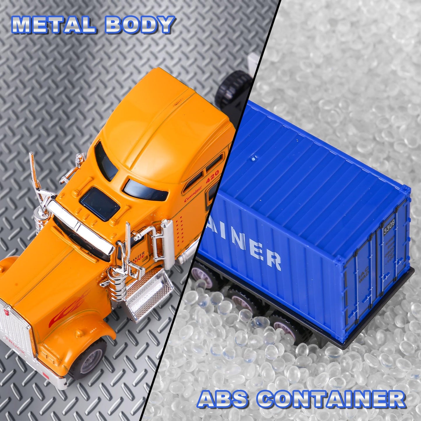 AIUAZA 1/65 Truck with Detachable Cargo Container – Alloy Die-Cast Toy