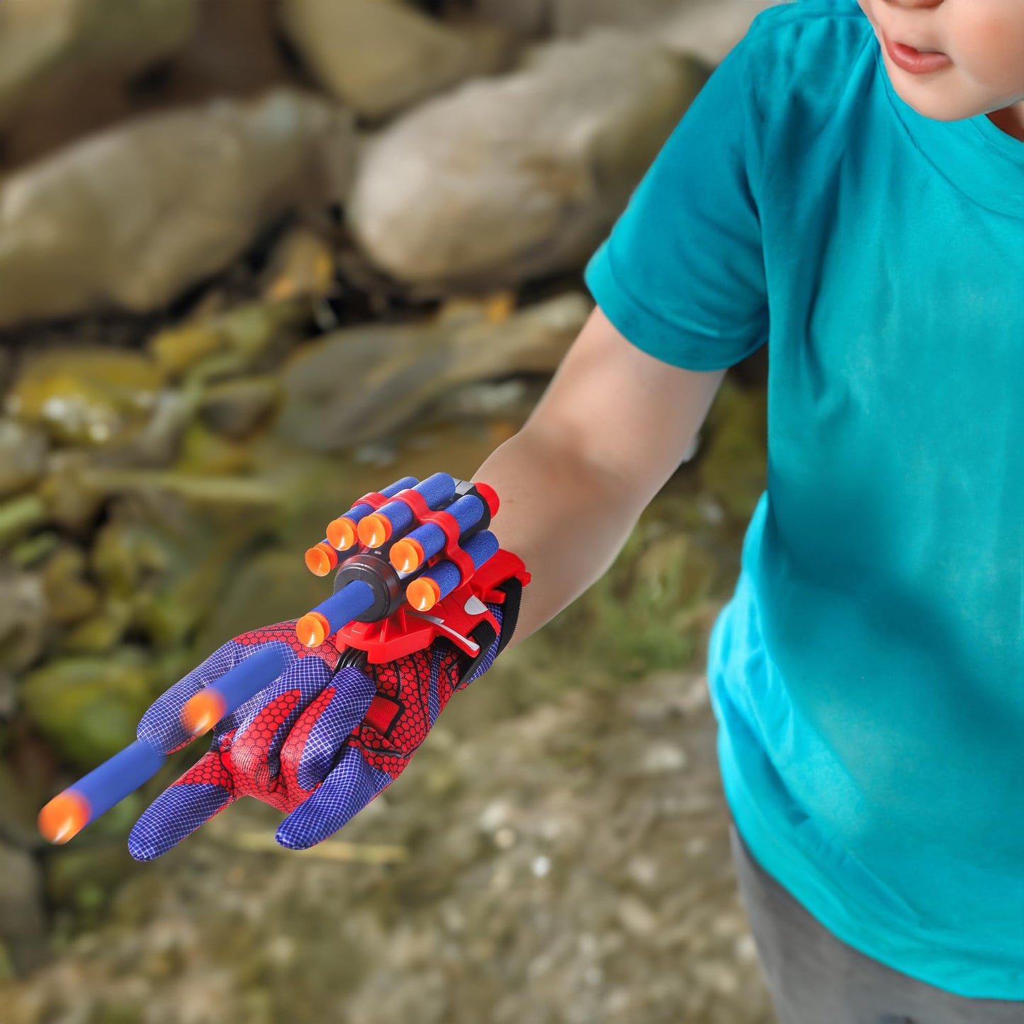 AIUAZA Shooting Toys: Foam Blaster Gloves for Kids 6+