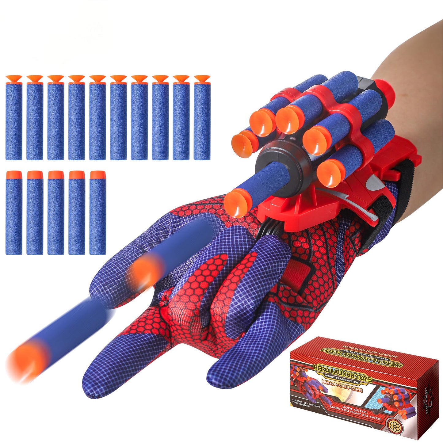 AIUAZA Shooting Toys: Foam Blaster Gloves for Kids 6+
