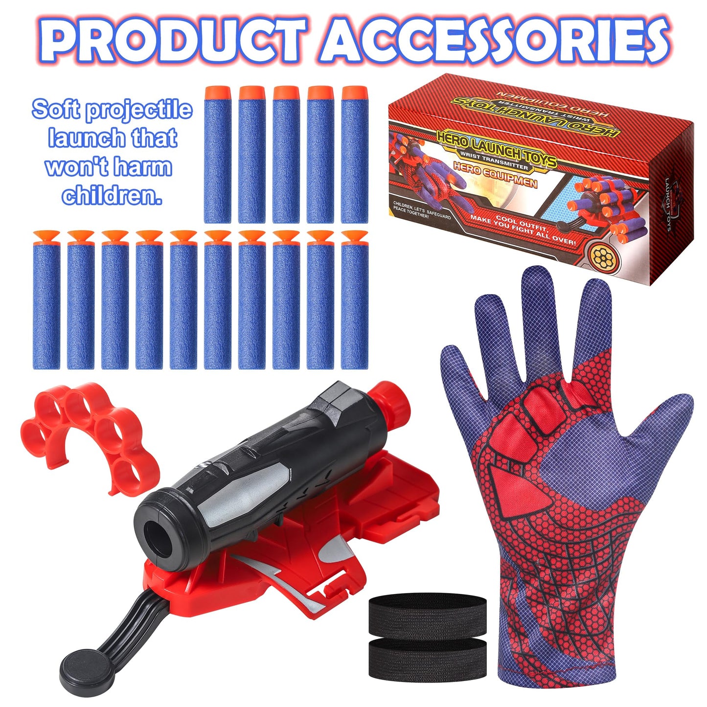 AIUAZA Shooting Toys: Foam Blaster Gloves for Kids 6+