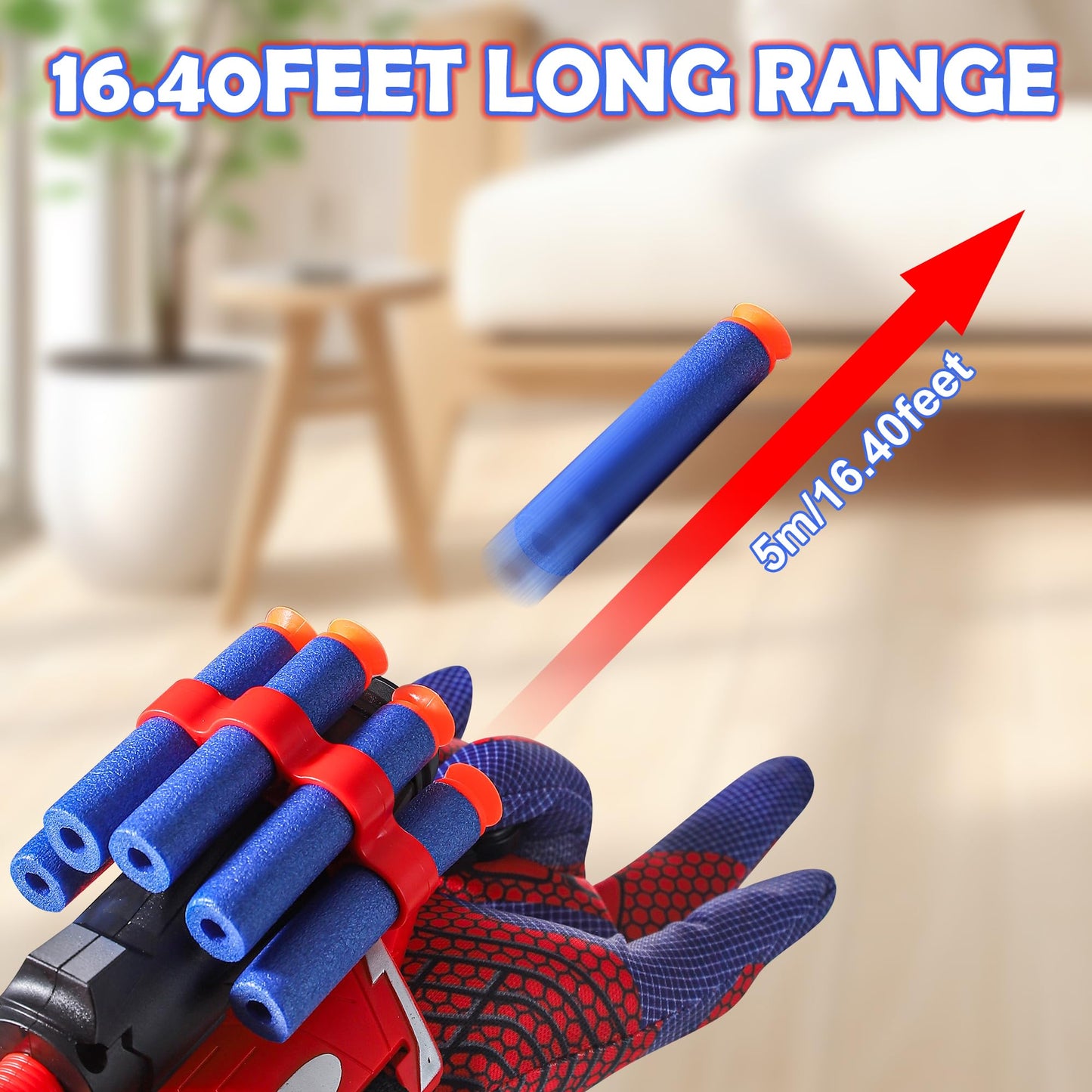AIUAZA Shooting Toys: Foam Blaster Gloves for Kids 6+