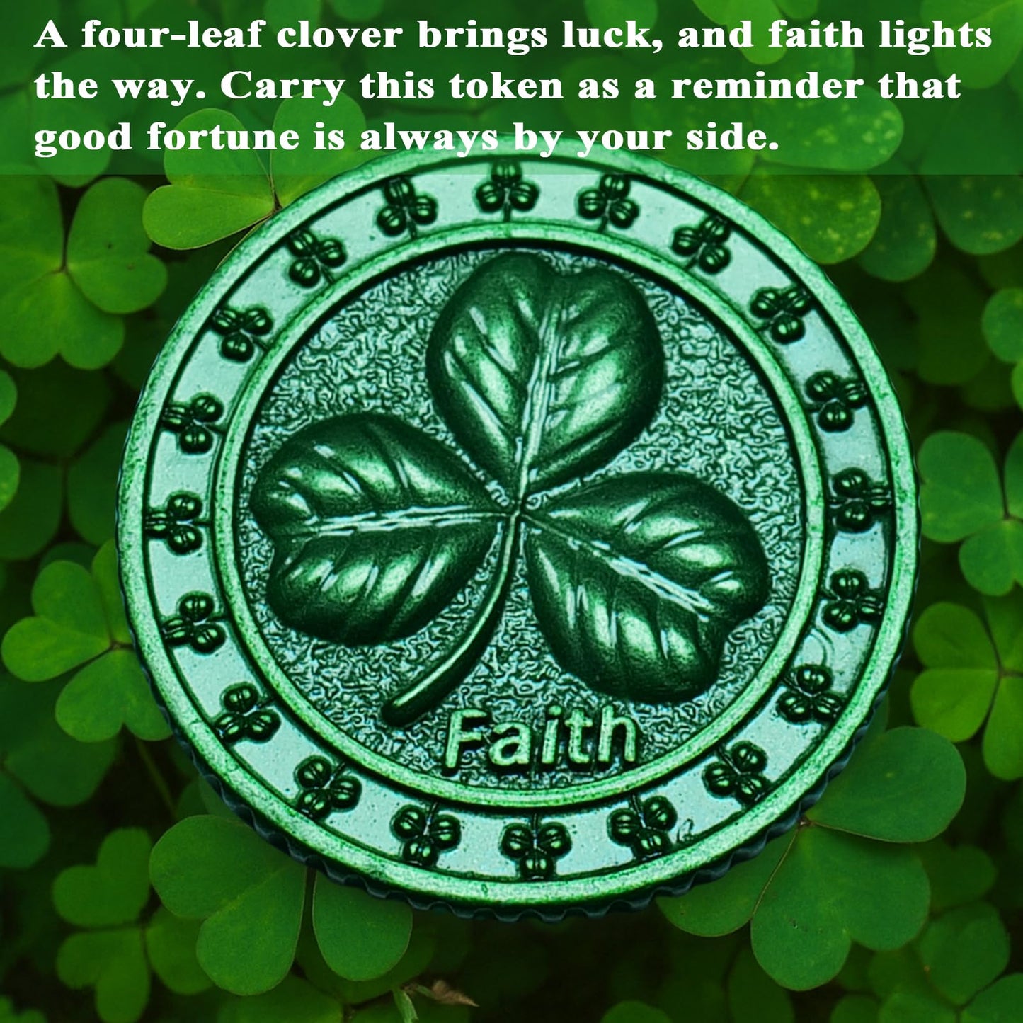 aiviwiai 2 Pack Lucky Lottery Scratcher Tool Keychain – Four Leaf Clover Coin with Leather Holder