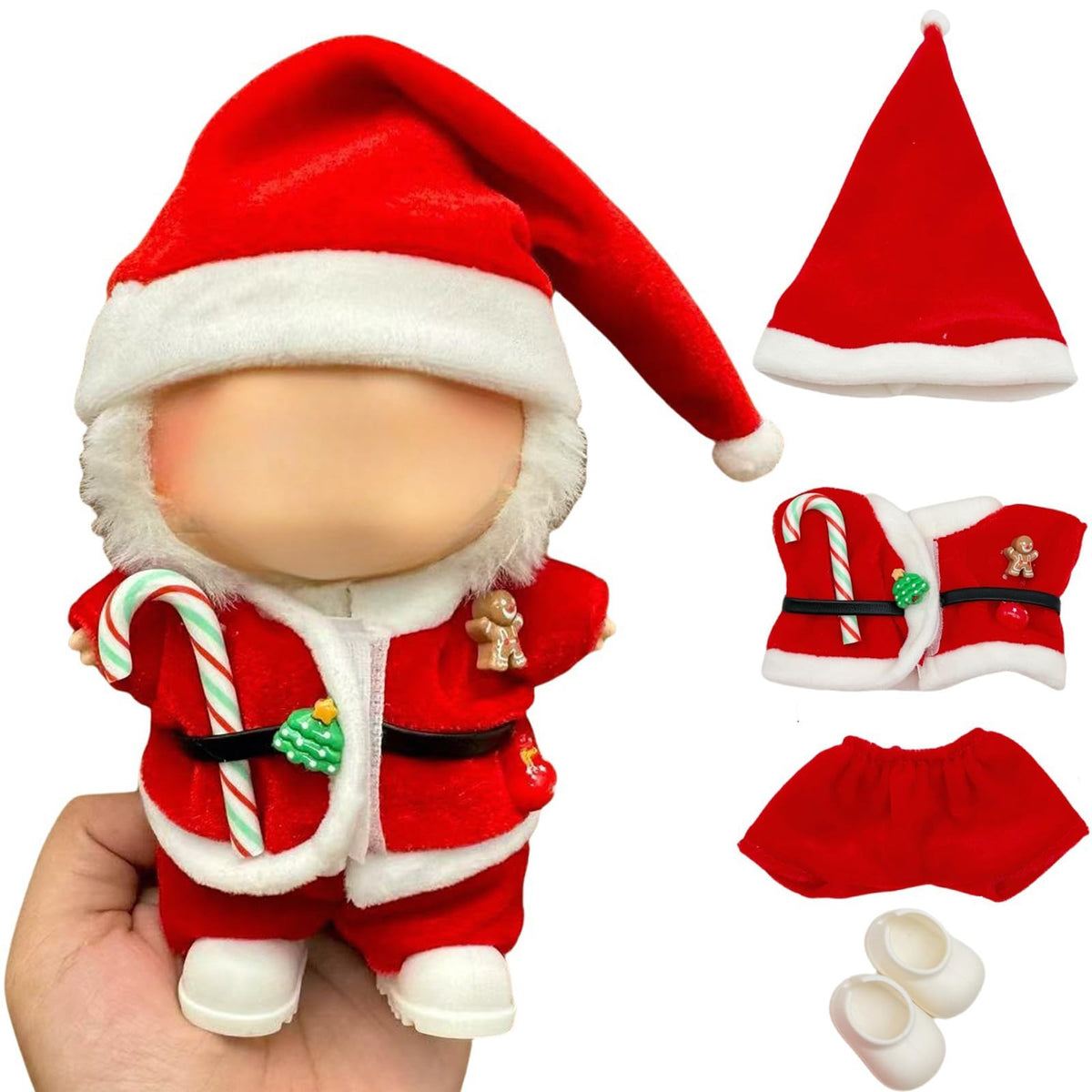 AIZIXIN 17cm Doll Outfit Set — Premium Christmas Accessories for Tiny Dolls