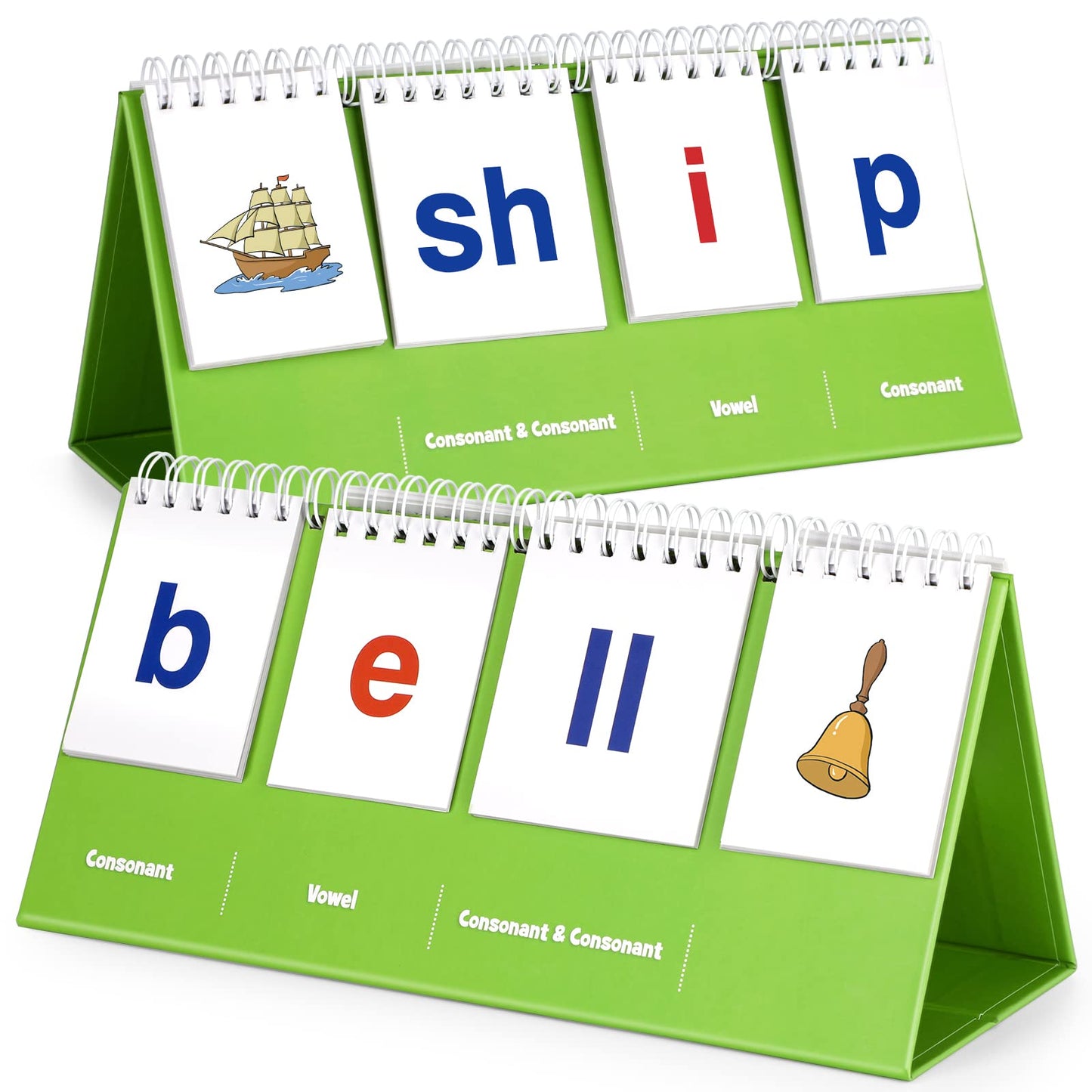 Aizweb CVCC & CCVC Word Builder – Phonics Flash Cards for Preschool & Kindergarten
