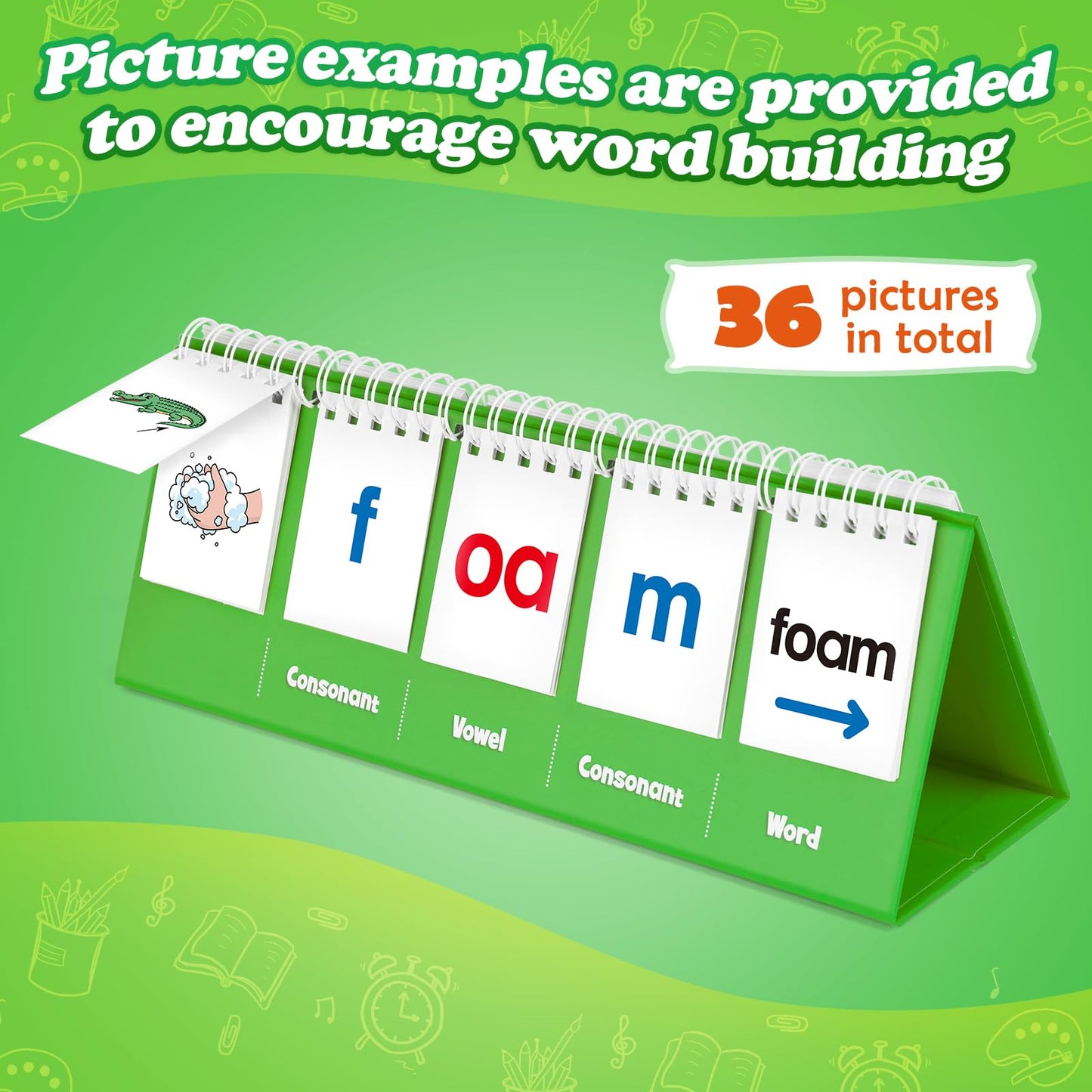 Aizweb CVVC Word Games — Phonics Flash Cards for Preschool & Kindergarten