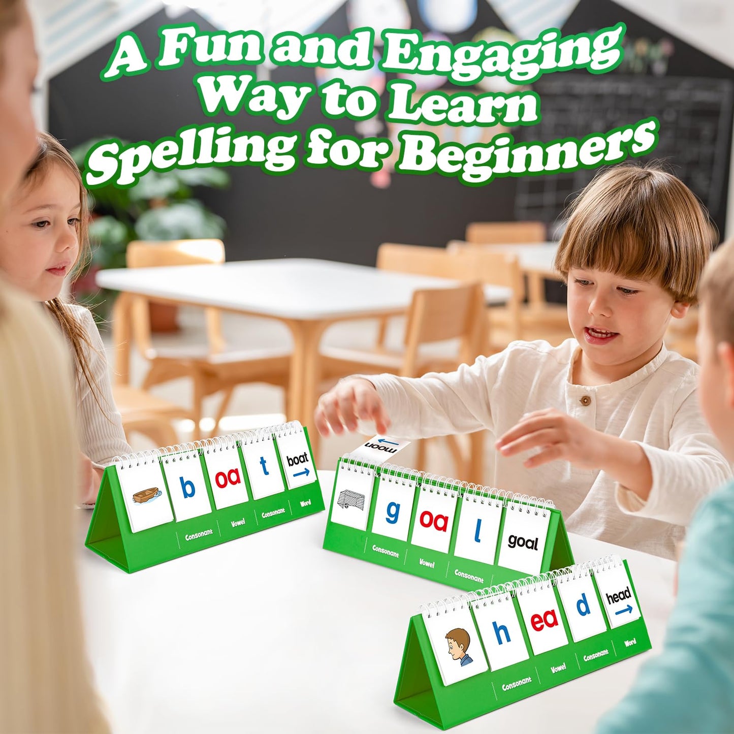 Aizweb CVVC Word Games — Phonics Flash Cards for Preschool & Kindergarten