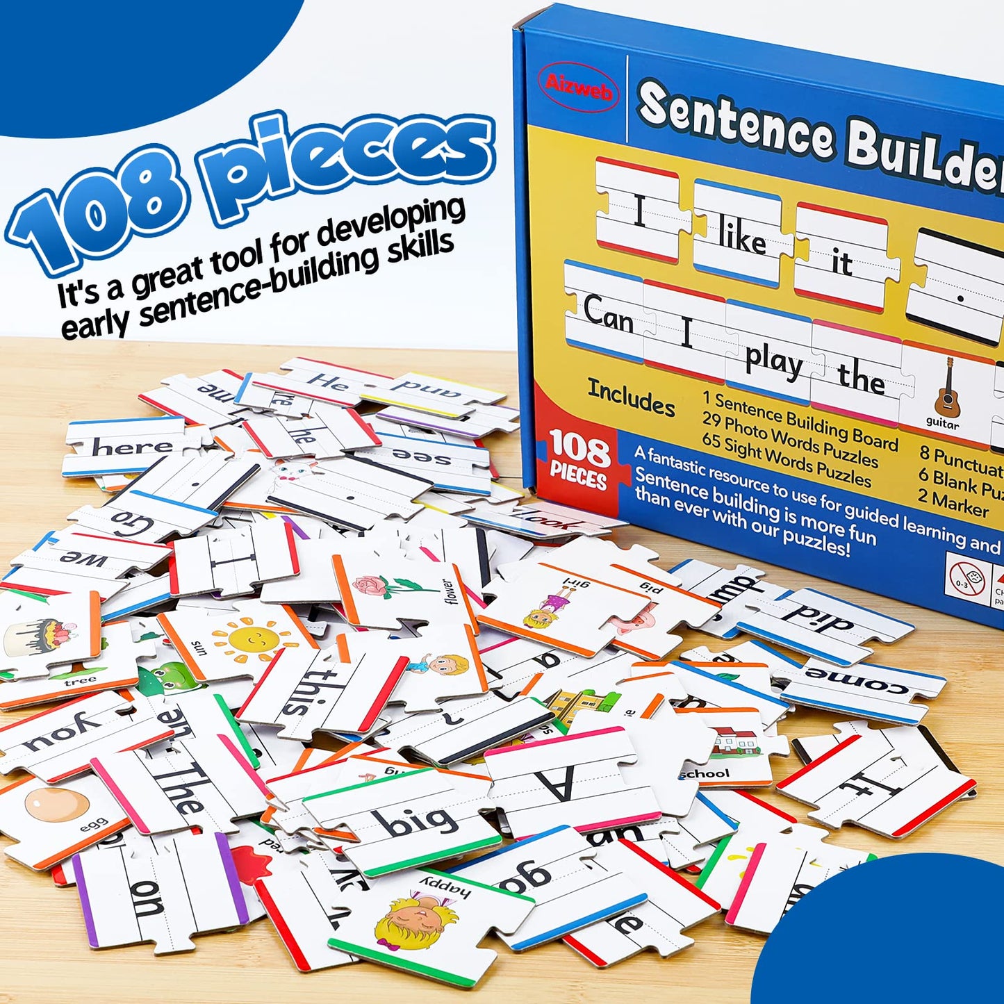 Aizweb Sentence Building Games | Sight Word Puzzles for Kindergarten to 2nd Grade