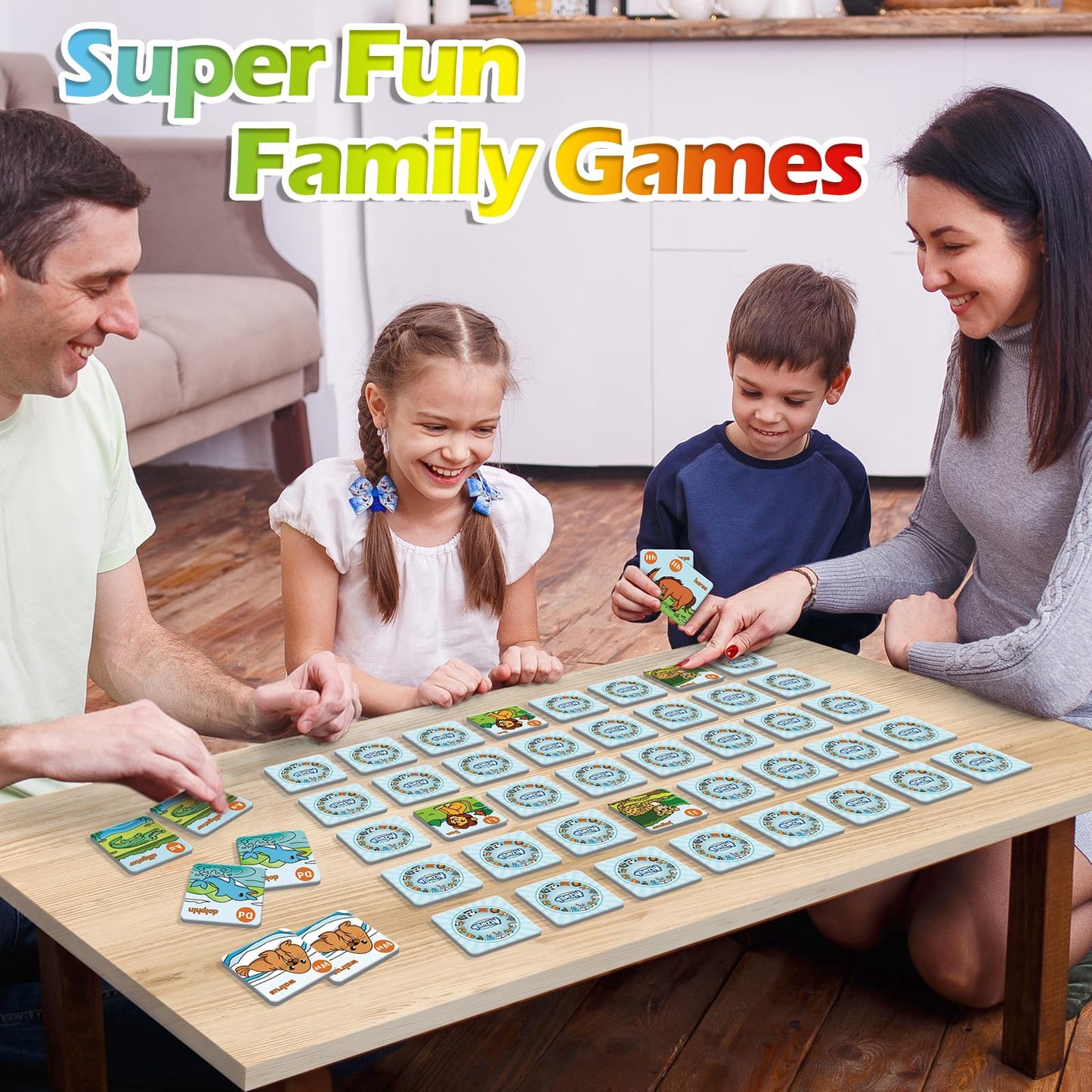 Aizweb Alphabet Match Game – 52 ABC Memory Cards for Toddlers & Preschools