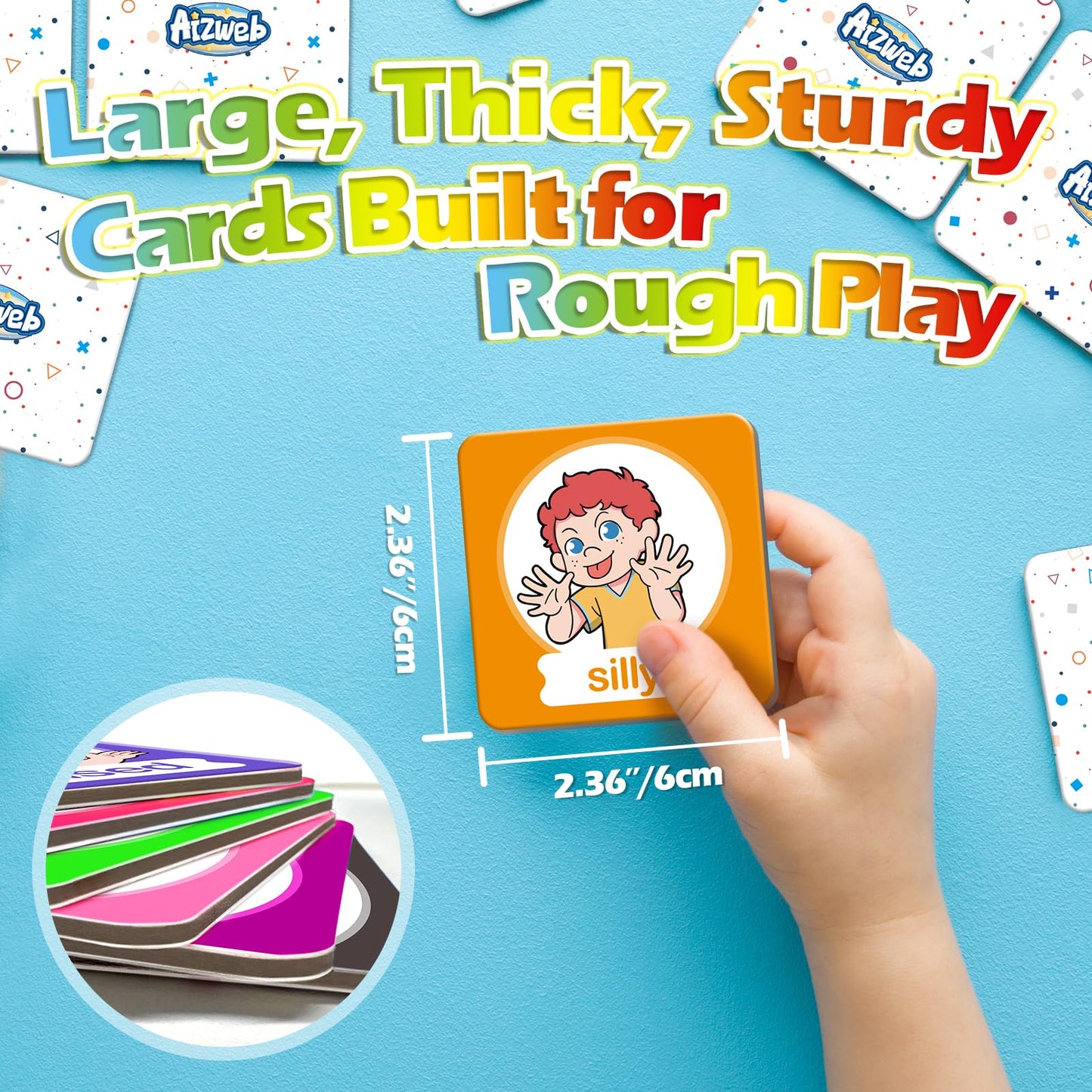Aizweb Feelings Emotions Match Game – SEL Memory Cards for Toddlers