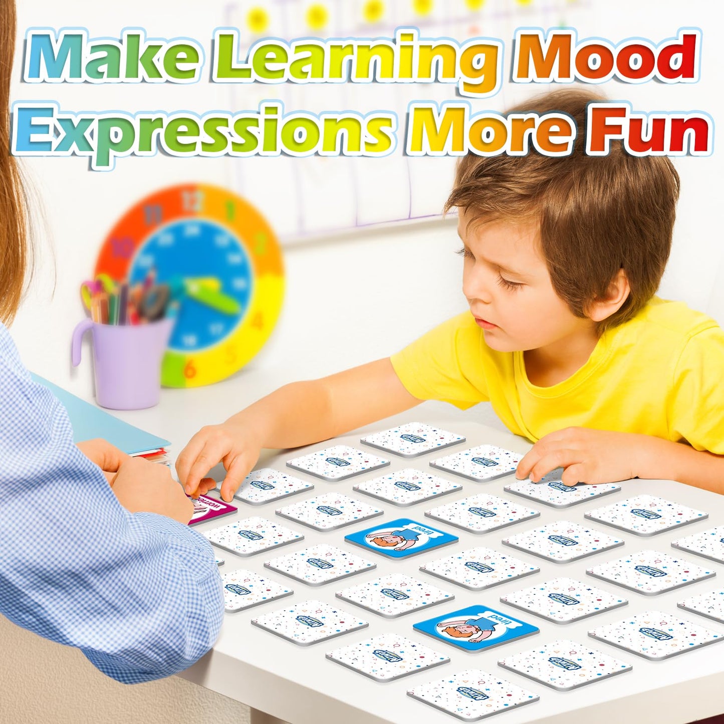 Aizweb Feelings Emotions Match Game – SEL Memory Cards for Toddlers