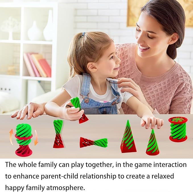 ajitxalr 3-Pack Impossible Cone & Spiral Fidget Toy Set | Passthrough Pyramid
