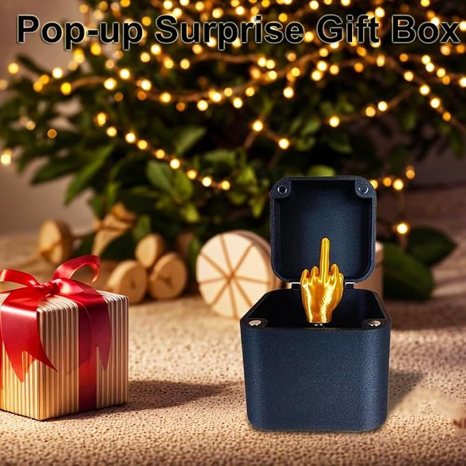 ajitxalr Finger in a Box: Christmas Stocking Stuffer Prank Gift for Kids & Adults