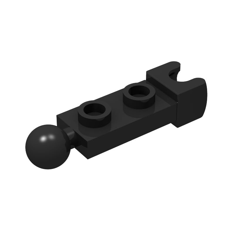Ajuzolu Classic Black Ball Joints Bulk – Plate 1x2 with 5.9mm End Cup & Towball (50 Pcs)