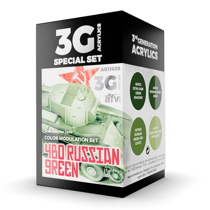 AK Interactive 3rd Gen 4BO Russian Green Modulation Set (AK11639)