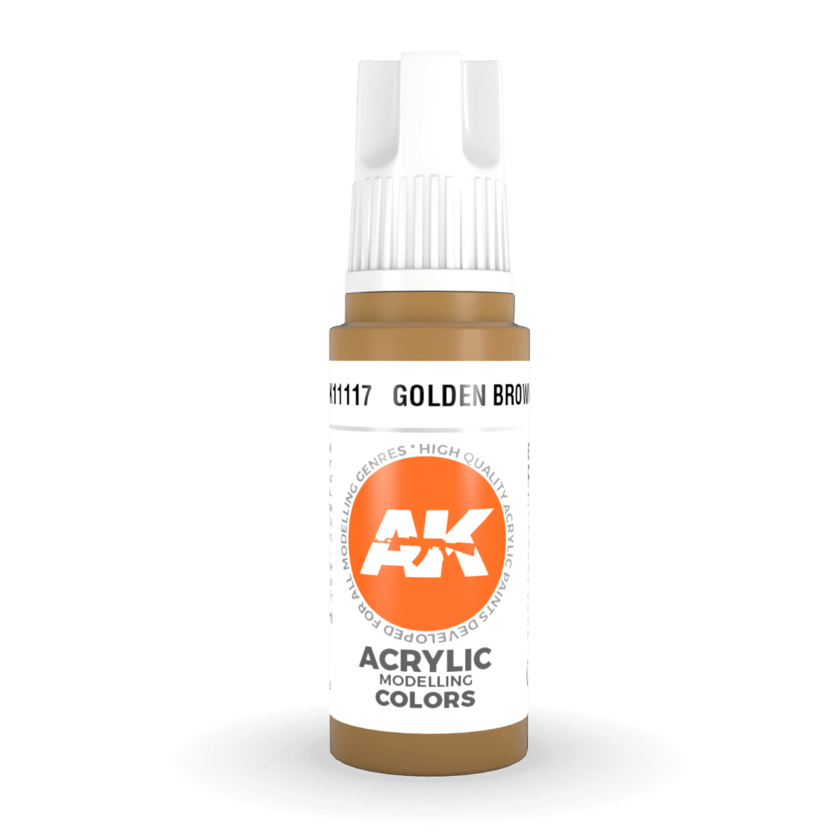 AK Interactive 3rd Gen Acrylic - Golden Brown 17ml (AK11117)