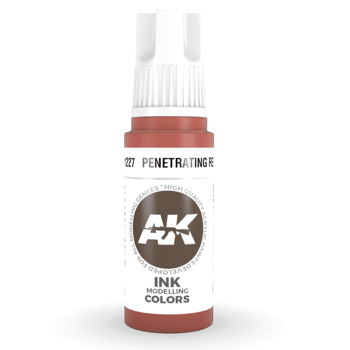AK Interactive - 3rd Gen Acrylic - Penetrating Red INK 17ml (AK11227)