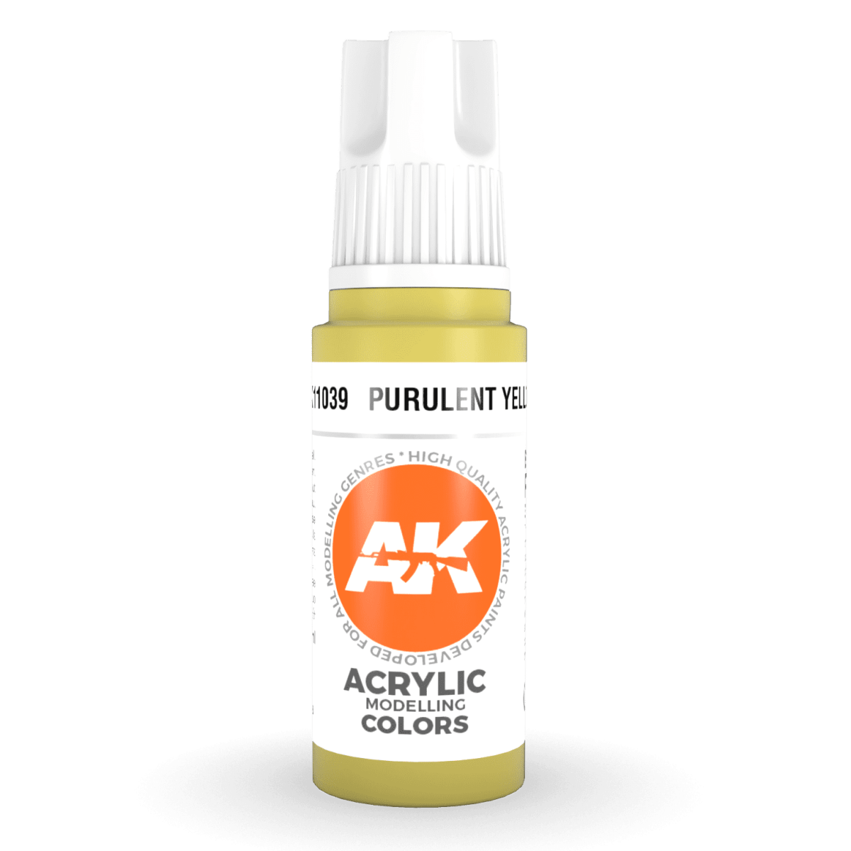 AK Interactive - 3rd Gen Acrylic - Purulent Yellow 17ml (AK11039)
