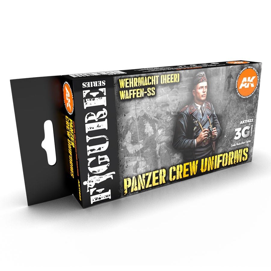 AK Interactive 3rd Gen Figure Paint Set - Panzer Crew Black Uniforms Set (AK11622)