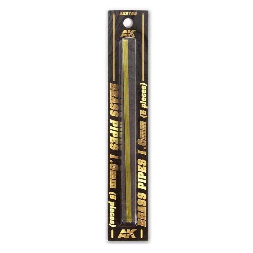 AK Interactive - Brass Pipes 1.0mm, 5 Units (AK9109)