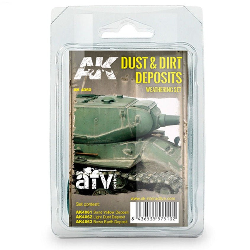 AK Interactive Dust & Dirt Deposits Weathering Set (AK4060)