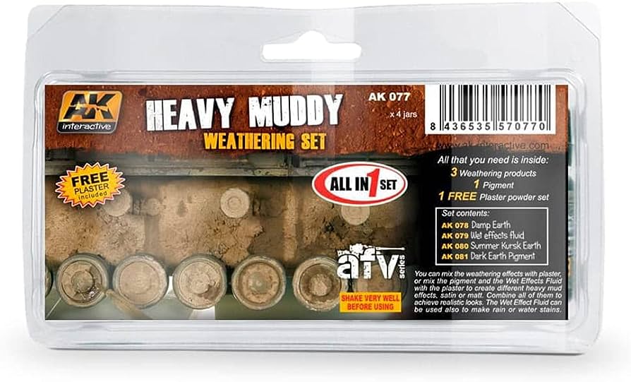 AK Interactive Heavy Muddy Weathering Set (AK077)