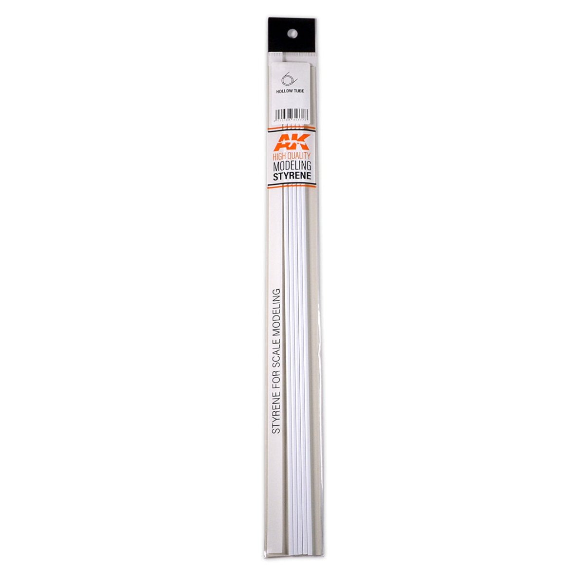 AK Interactive - Hollow Tube 6.00Dx350mm (W.T. 0,7mm)-Styrene Strip (AK6546)