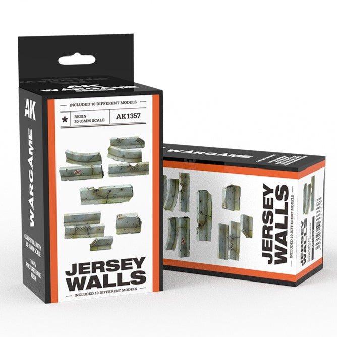 AK Interactive Jersey Walls Wargame Set (Resin 30-35mm) (AK1357)