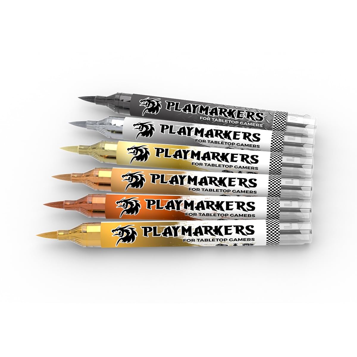 AK Interactive Playmarkers AKM105 Full Metal – 6x Metallic Acrylic Markers