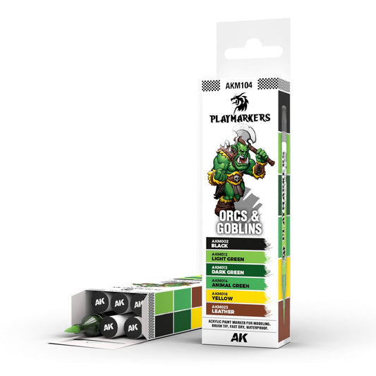 AK Interactive Playmarkers Set - Orcs & Goblins (AKM104)