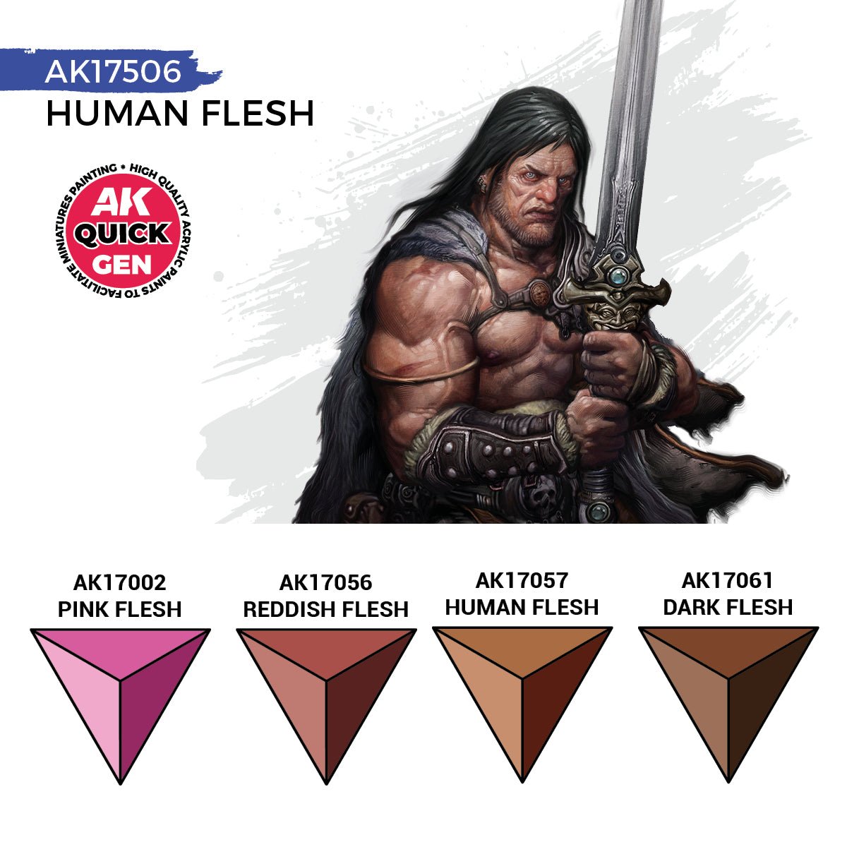 AK Interactive Quick Gen Set - Human Flesh (AK17506)