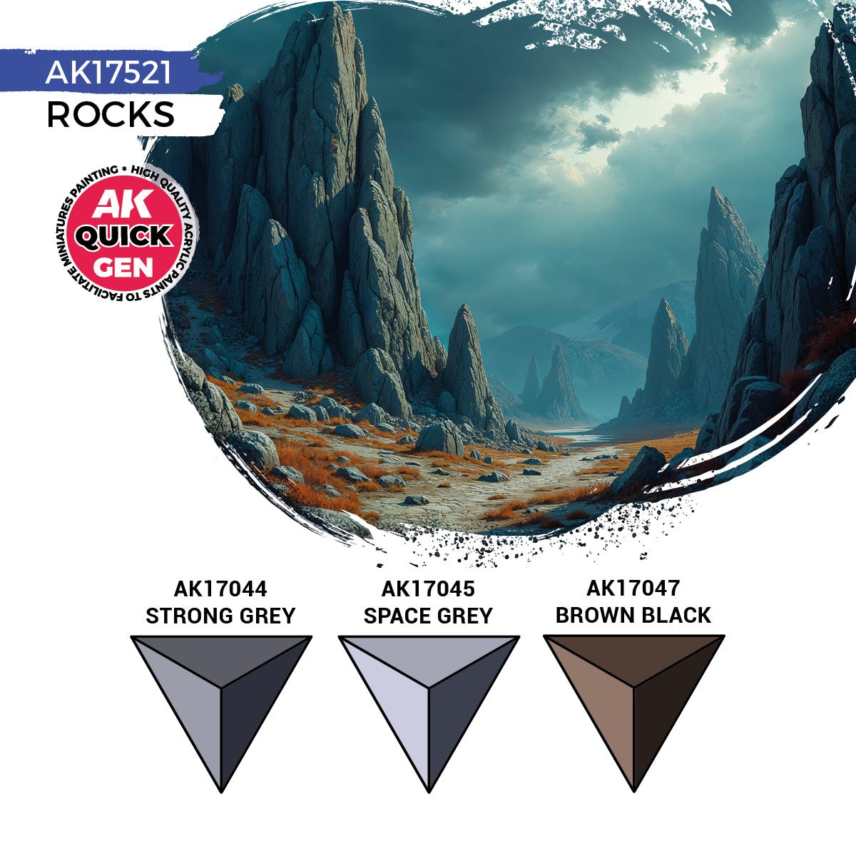 AK Interactive Quick Gen Set - Rocks (AK17521)