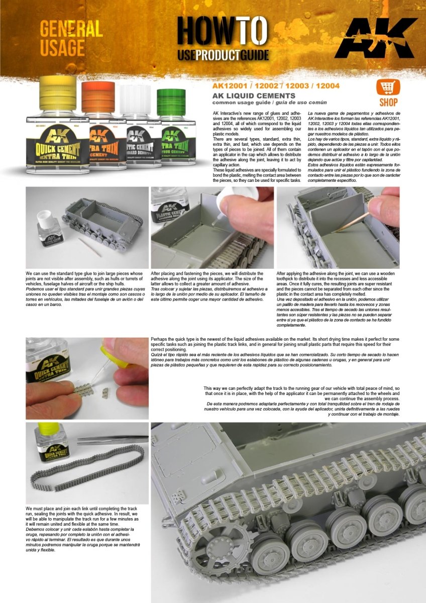 AK Interactive - Refill Plastic Cement Standard Density (Glue) 200ml (AK12003-B)
