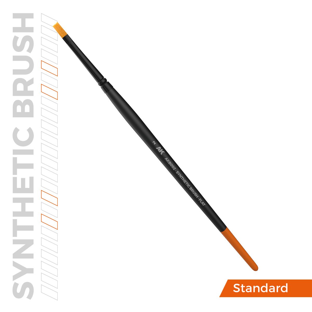 AK Interactive SYNTHETIC BRUSH - FLAT 2 (AKB002)