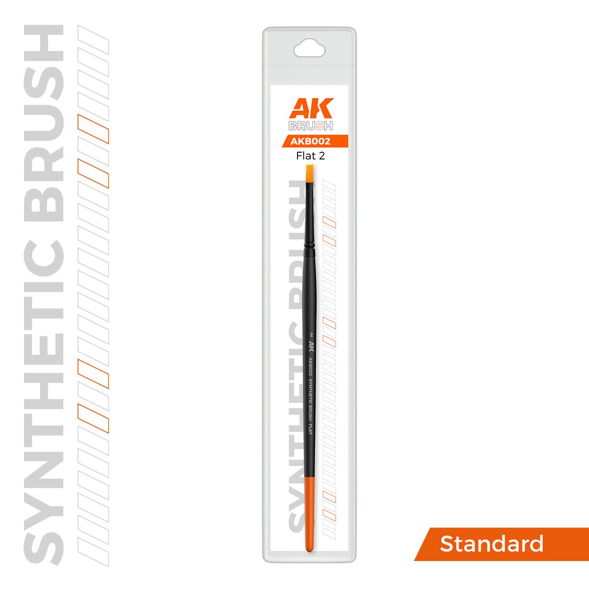 AK Interactive SYNTHETIC BRUSH - FLAT 2 (AKB002)