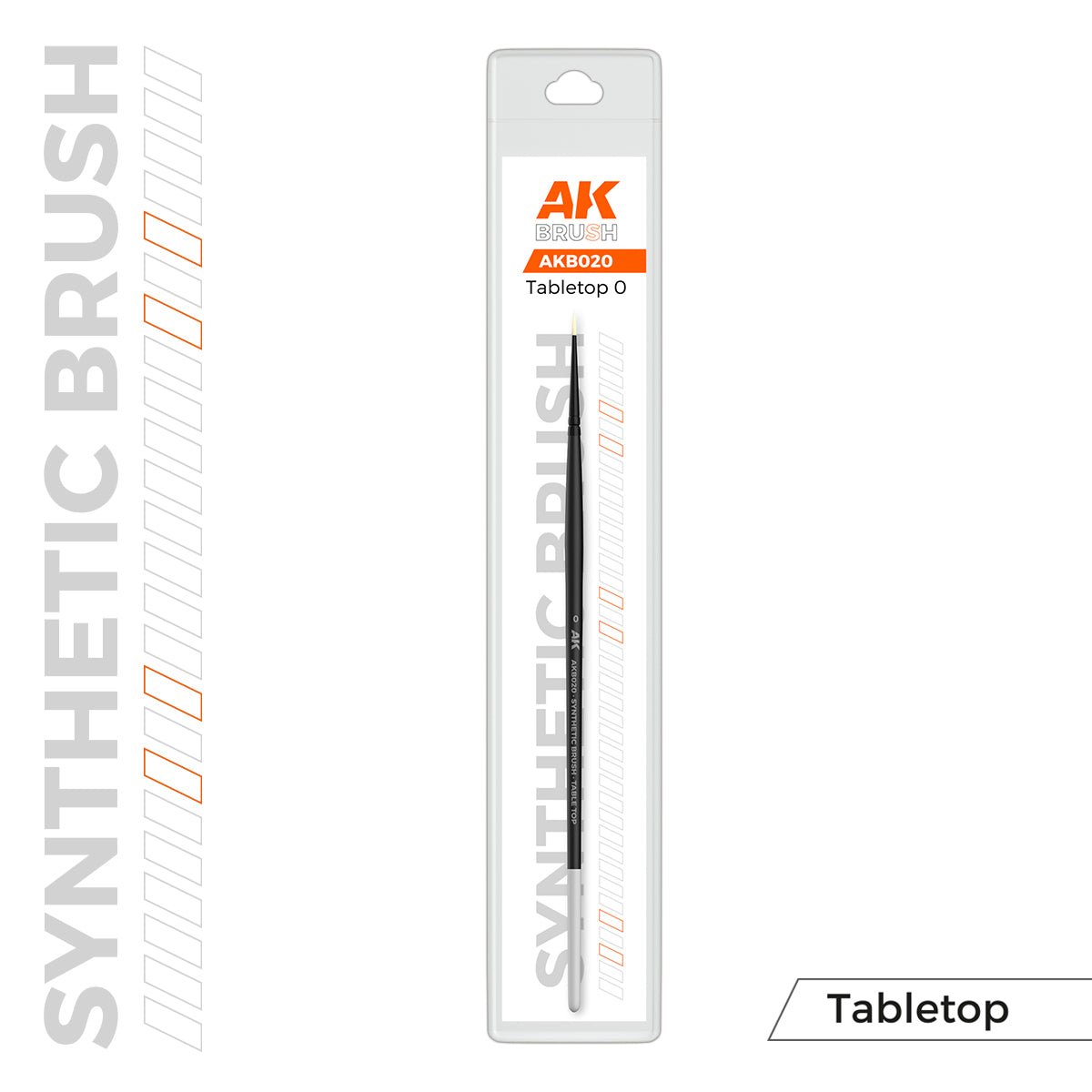 AK Interactive SYNTHETIC TABLETOP BRUSH - 0 (AKB020)