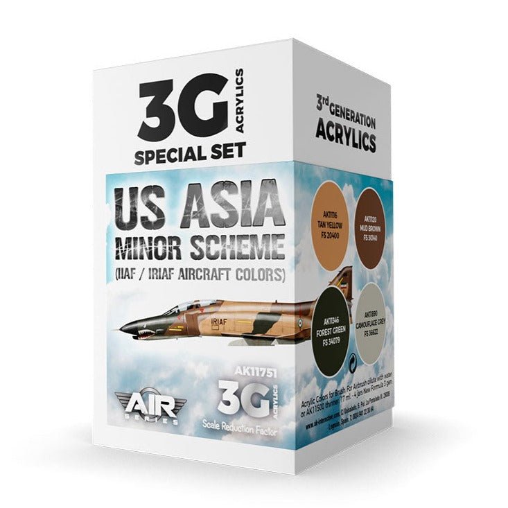 AK Interactive - US Asia Minor Scheme (IIAF/IRIAF Aircraft) Set (AK11751)