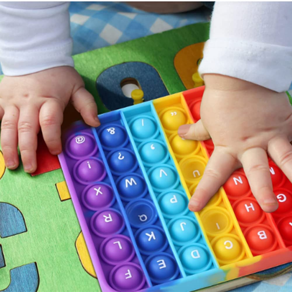 AK-SHIP 2 in 1 Fidget Toys | Letters & Numbers Learning, Stress Relief