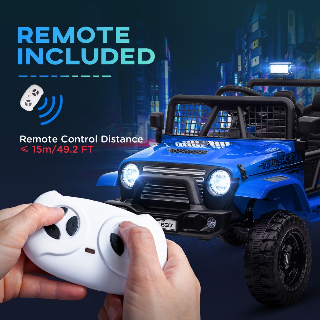 AIYAPLAY Kids Ride On Car, 12V Electric Truck w/ Suspension