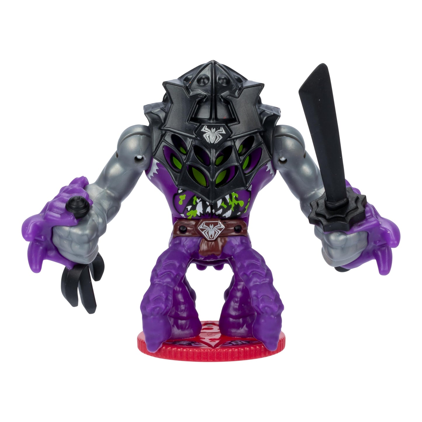 Akedo Legends Ninja Boss Web Weaver 3 Inch Tall Battling Figure with 360 Degree Spin and Double Defense