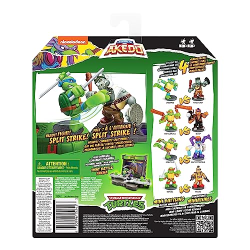 Legends of Akedo TMNT Raphael vs Krang – Versus Pack | 2 Mini Figures, 2 Trigger Controllers, Manual